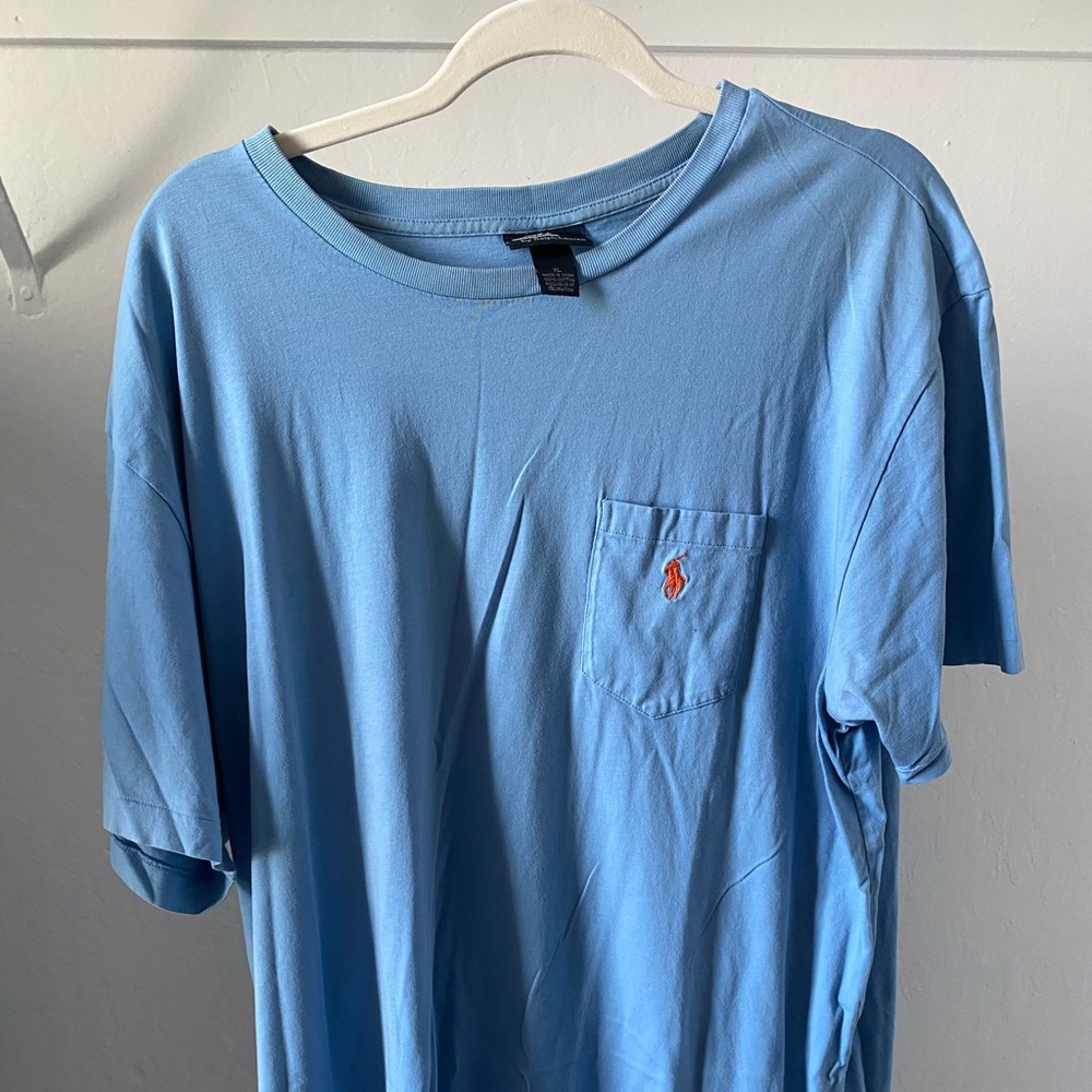 Light blue Polo pocket t-shirt: XL
